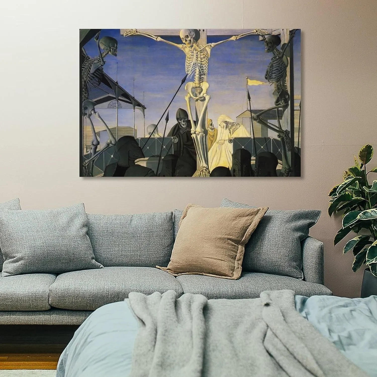 Paul Delvaux Posters Print (9) Print Photo Art Painting Canvas Poster Home Decorative Bedroom Modern Decor Posters Gifts 12x18inch(30x45cm)