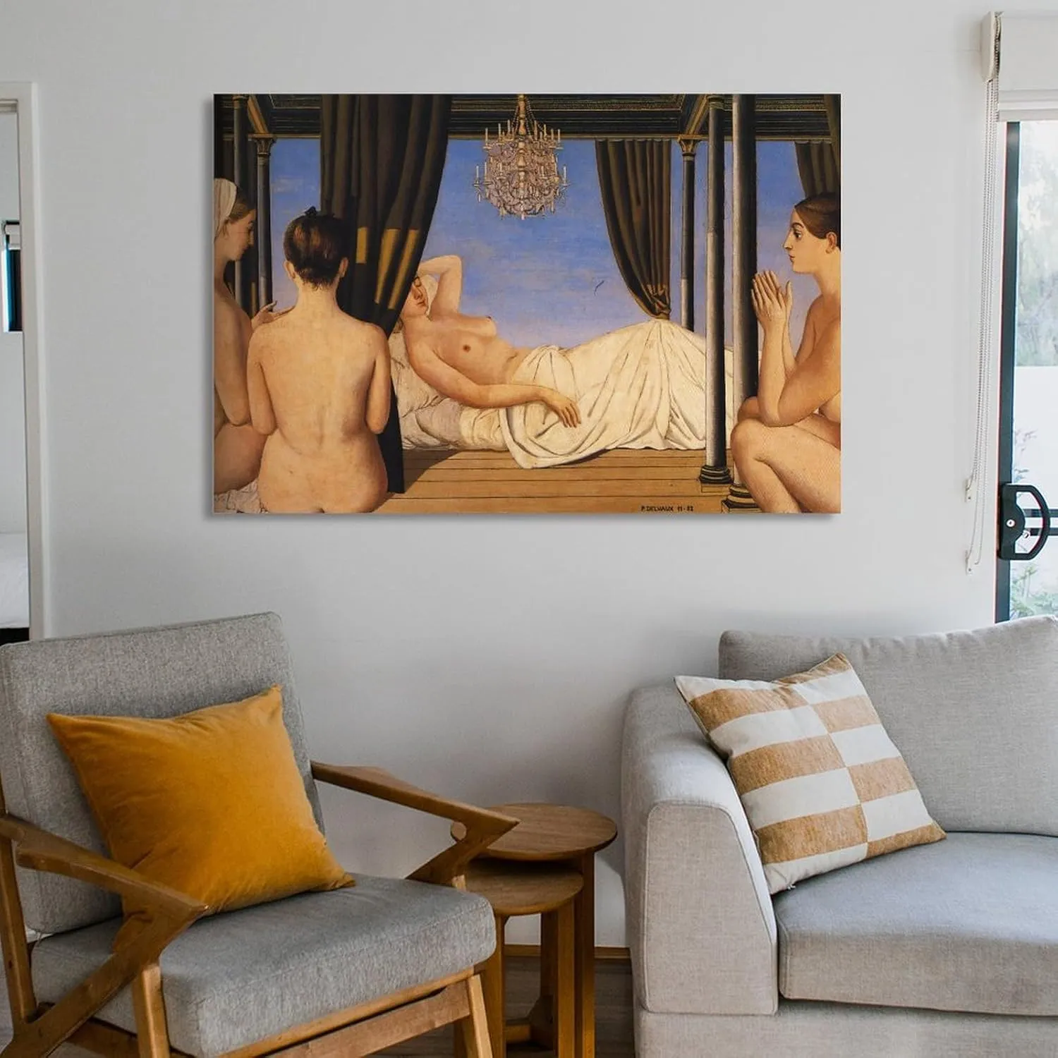 Paul Delvaux Posters Print The Lustre Gifts Canvas Painting Poster Wall Art Decorative Picture Prints Modern Decor Framed-unframed 12x18inch(30x45cm)