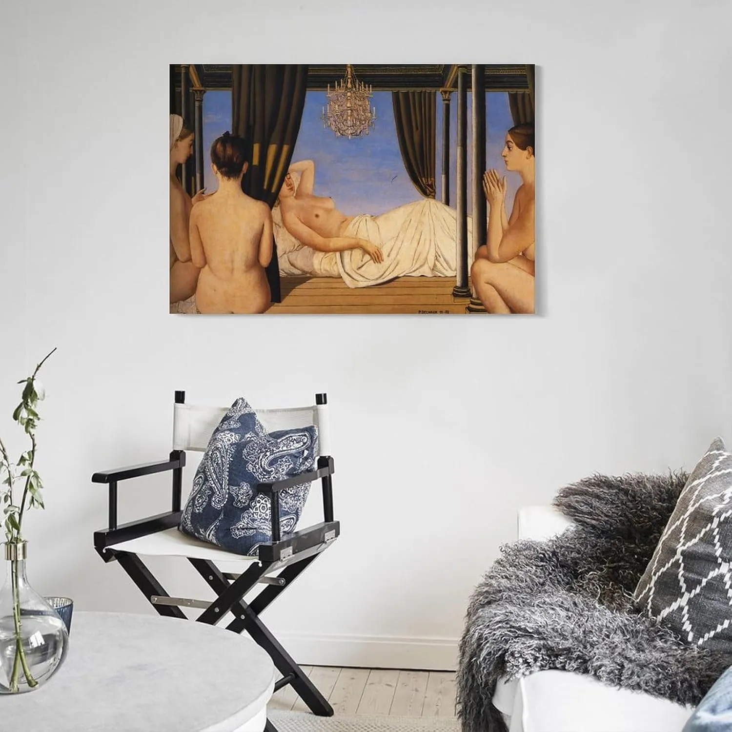 Paul Delvaux Posters Print The Lustre Gifts Canvas Painting Poster Wall Art Decorative Picture Prints Modern Decor Framed-unframed 12x18inch(30x45cm)