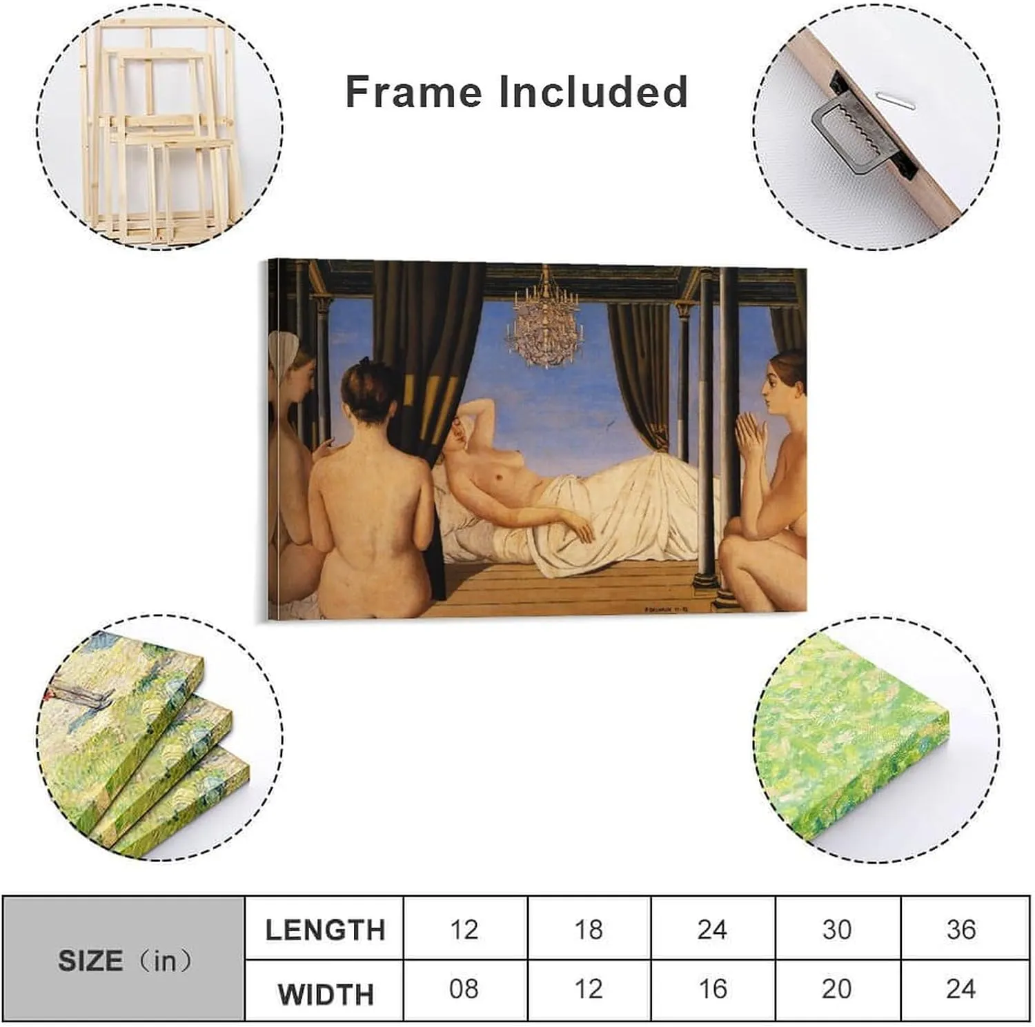Paul Delvaux Posters Print The Lustre Gifts Canvas Painting Poster Wall Art Decorative Picture Prints Modern Decor Framed-unframed 12x18inch(30x45cm)