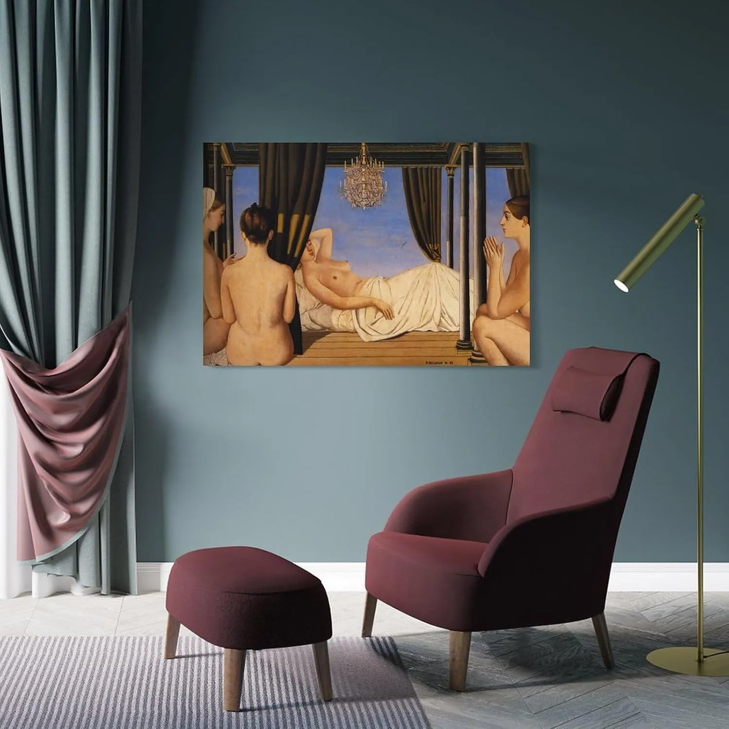 Paul Delvaux Posters Print The Lustre Gifts Canvas Painting Poster Wall Art Decorative Picture Prints Modern Decor Framed-unframed 12x18inch(30x45cm)