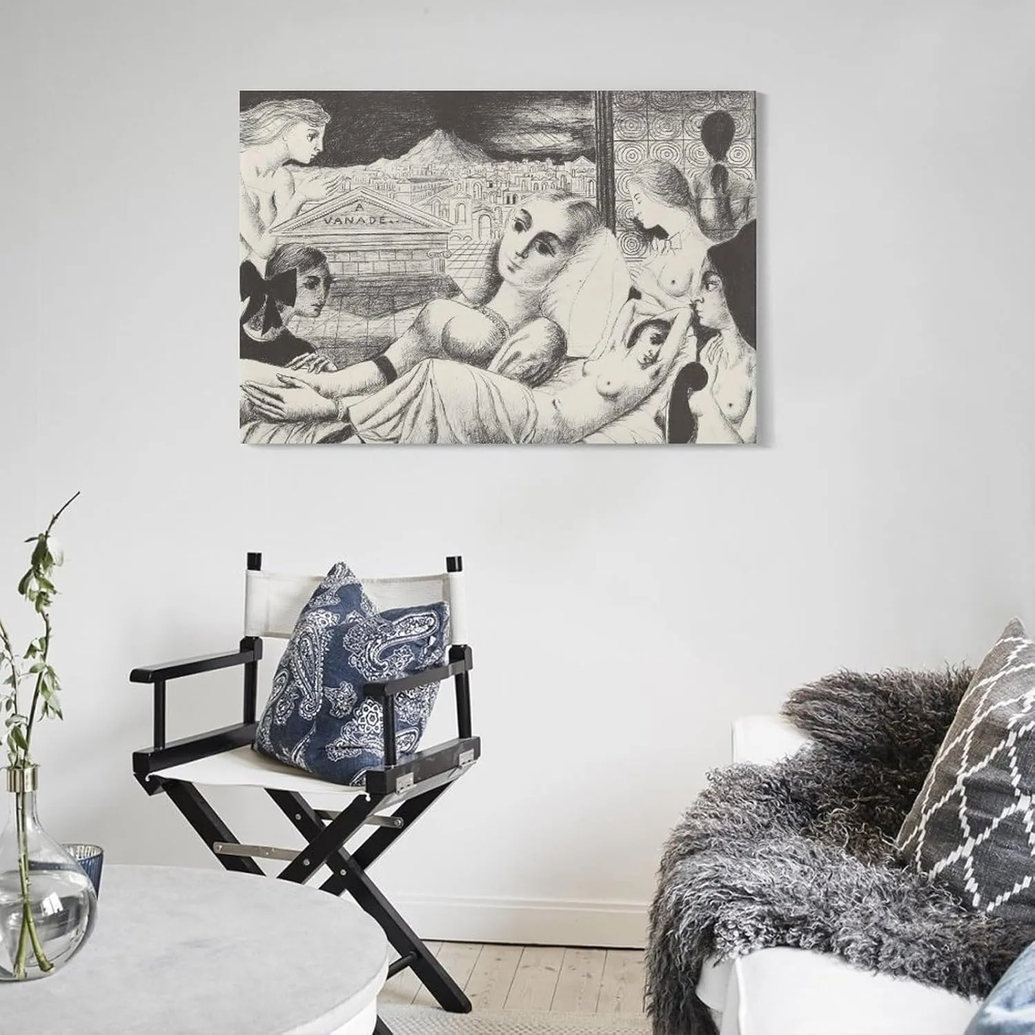 Paul Delvaux Posters Print VANADé Print Photo Art Painting Canvas Poster Home Decorative Bedroom Modern Decor Posters Gifts 12x18inch(30x45cm)