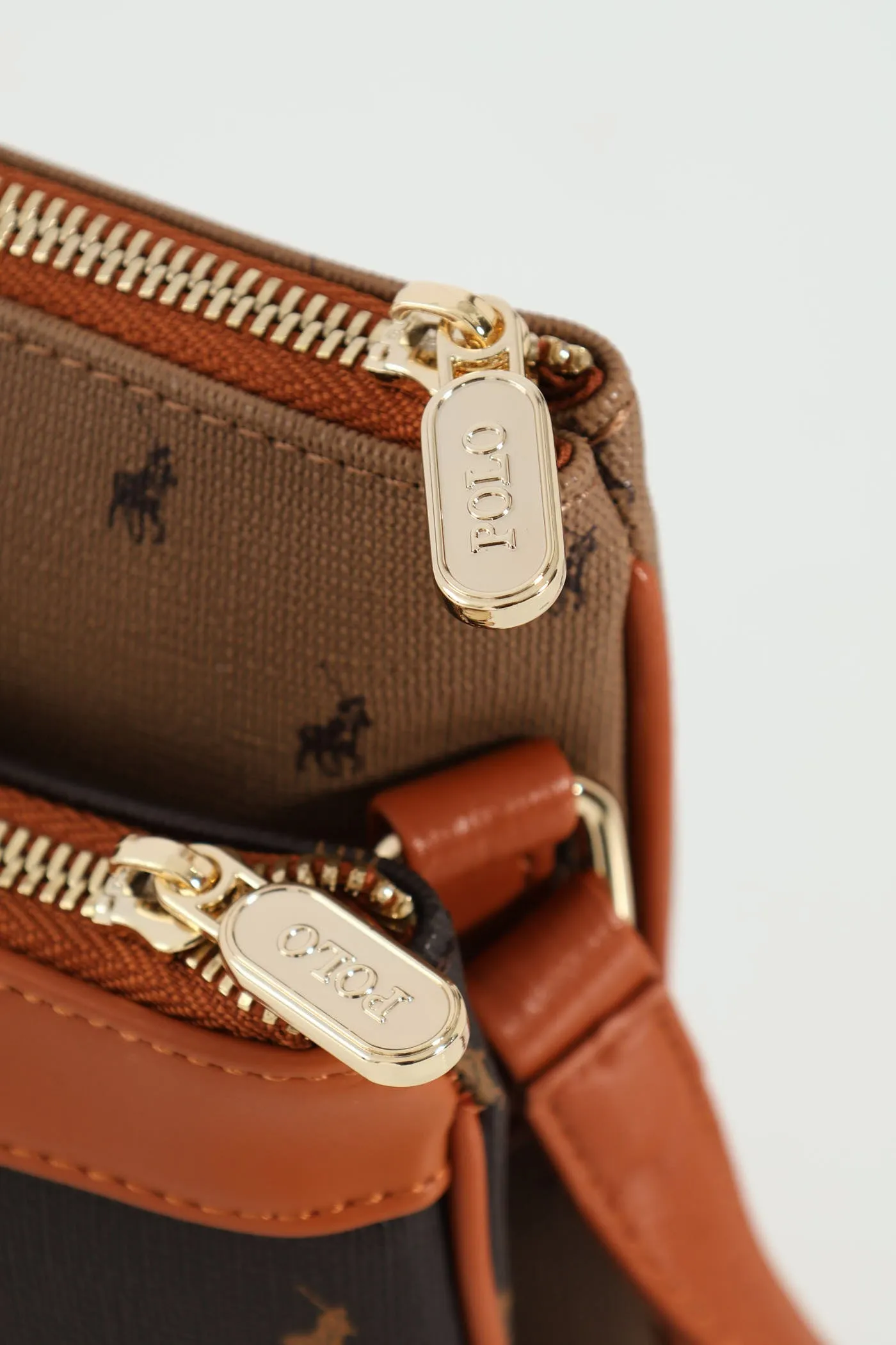Peninsula Double Pocket Sling Bag - Tan