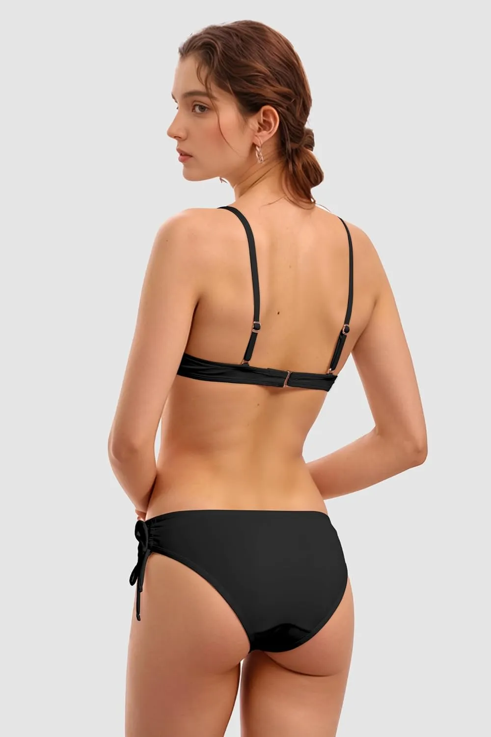 Period Swimwear Triangle Bikini Sets Two Piece Leakproof Menstrual Swimsuit Tie Side Bathing Suit for Girls