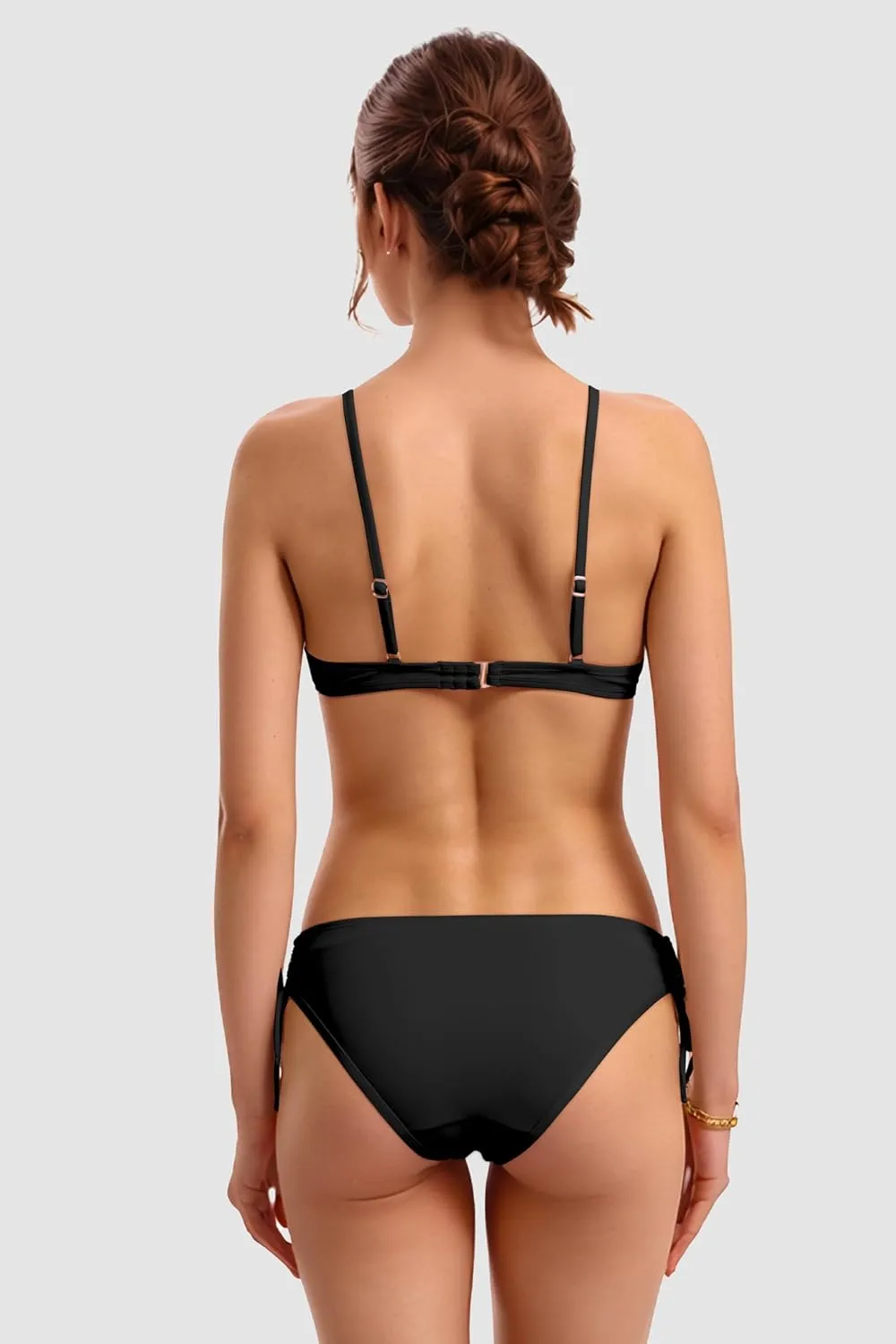 Period Swimwear Triangle Bikini Sets Two Piece Leakproof Menstrual Swimsuit Tie Side Bathing Suit for Girls