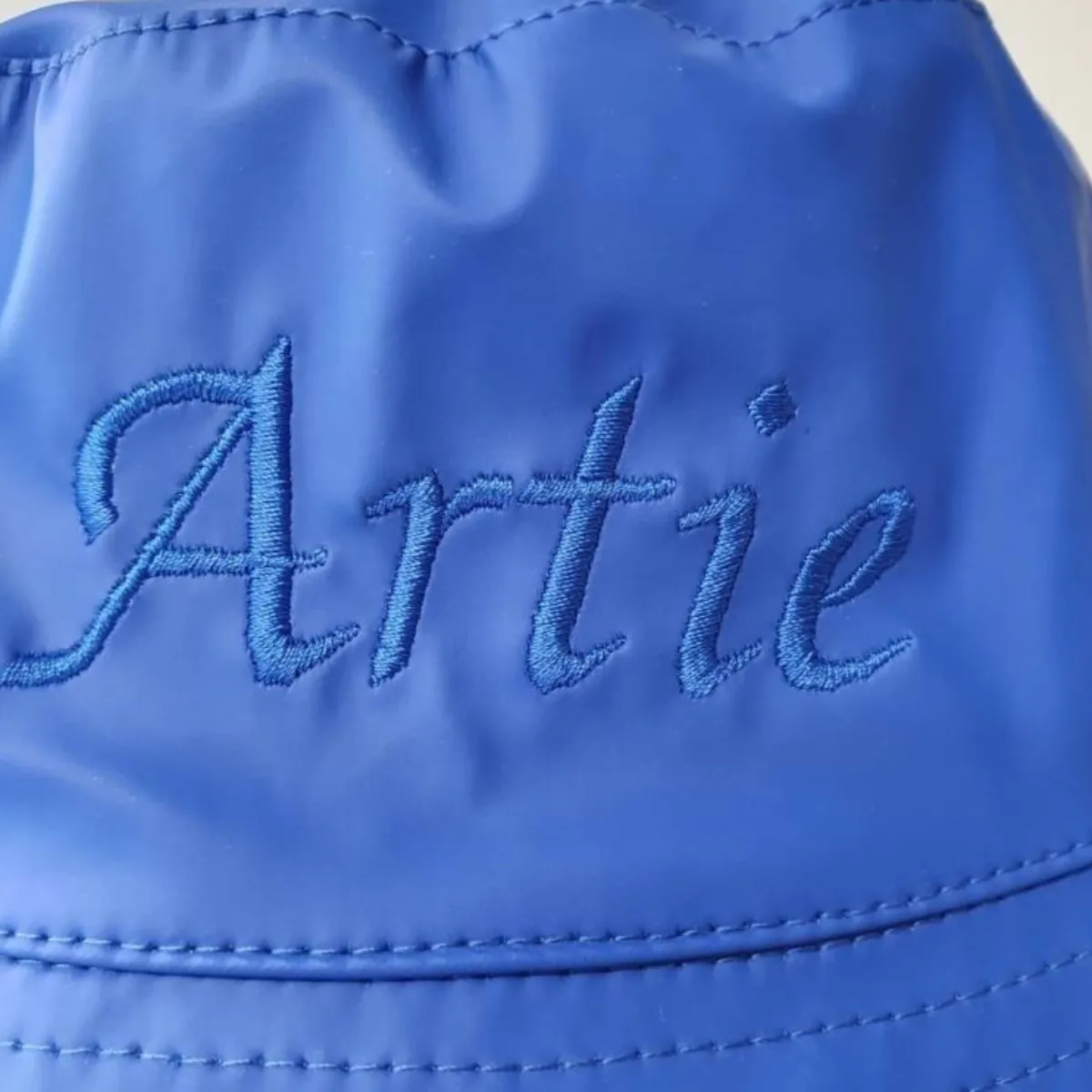 Personalised Waterproof Bucket Hat - Blue