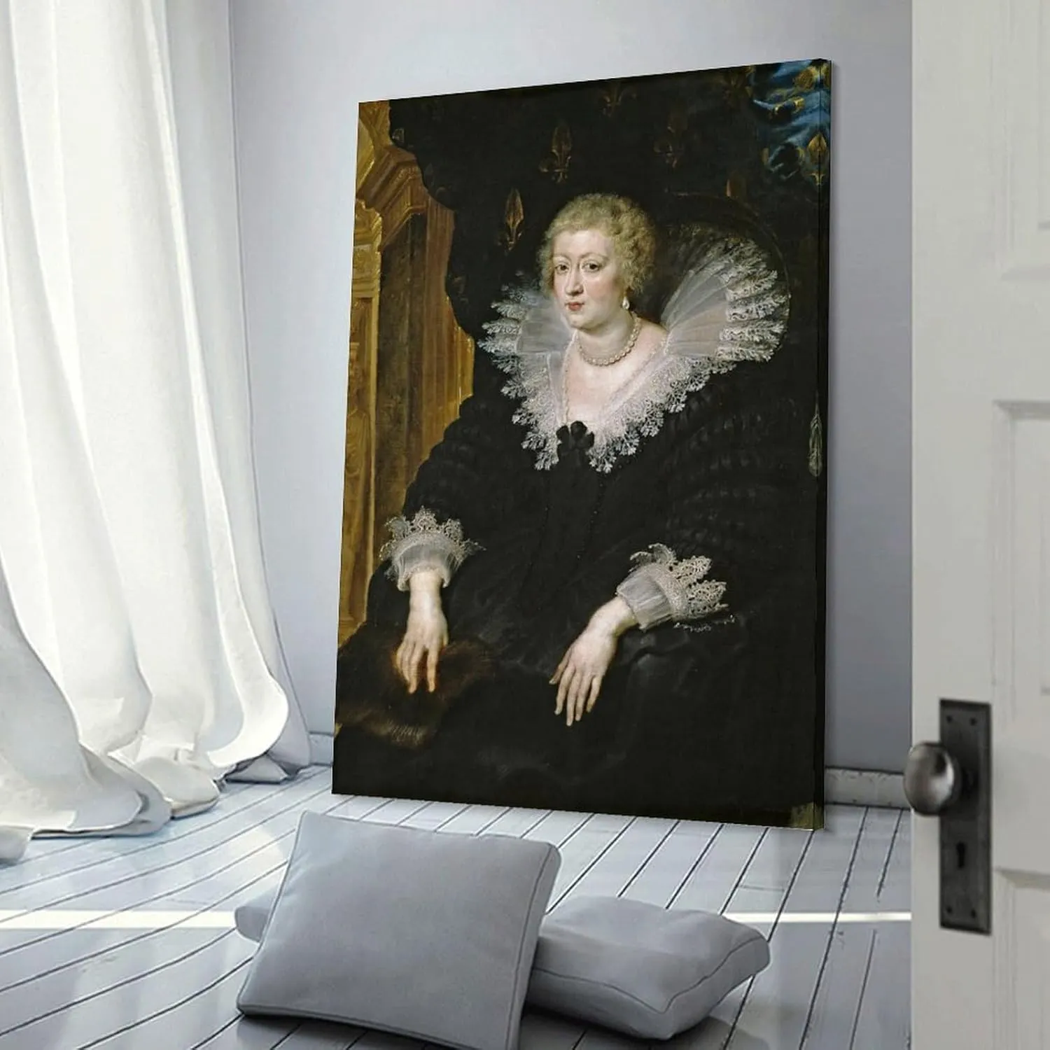Peter Paul Rubens Poster Anna of Habsburg Queen of France Canvas Wall Art Poster Decorative Bedroom Modern Home Print Picture Artworks Posters 24x36inch(60x90cm)