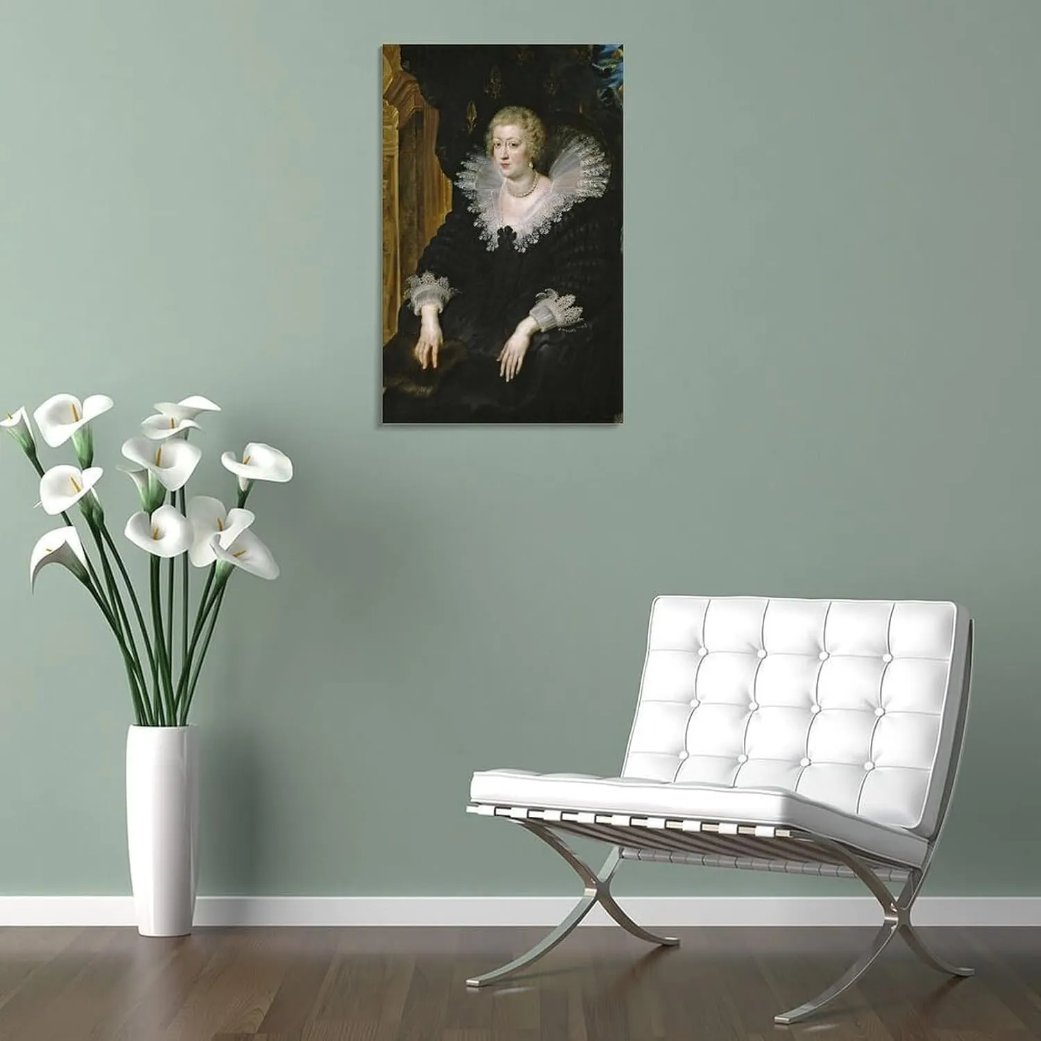 Peter Paul Rubens Poster Anna of Habsburg Queen of France Canvas Wall Art Poster Decorative Bedroom Modern Home Print Picture Artworks Posters 24x36inch(60x90cm)