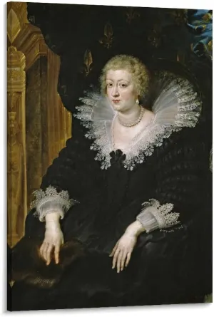 Peter Paul Rubens Poster Anna of Habsburg Queen of France Canvas Wall Art Poster Decorative Bedroom Modern Home Print Picture Artworks Posters 24x36inch(60x90cm)