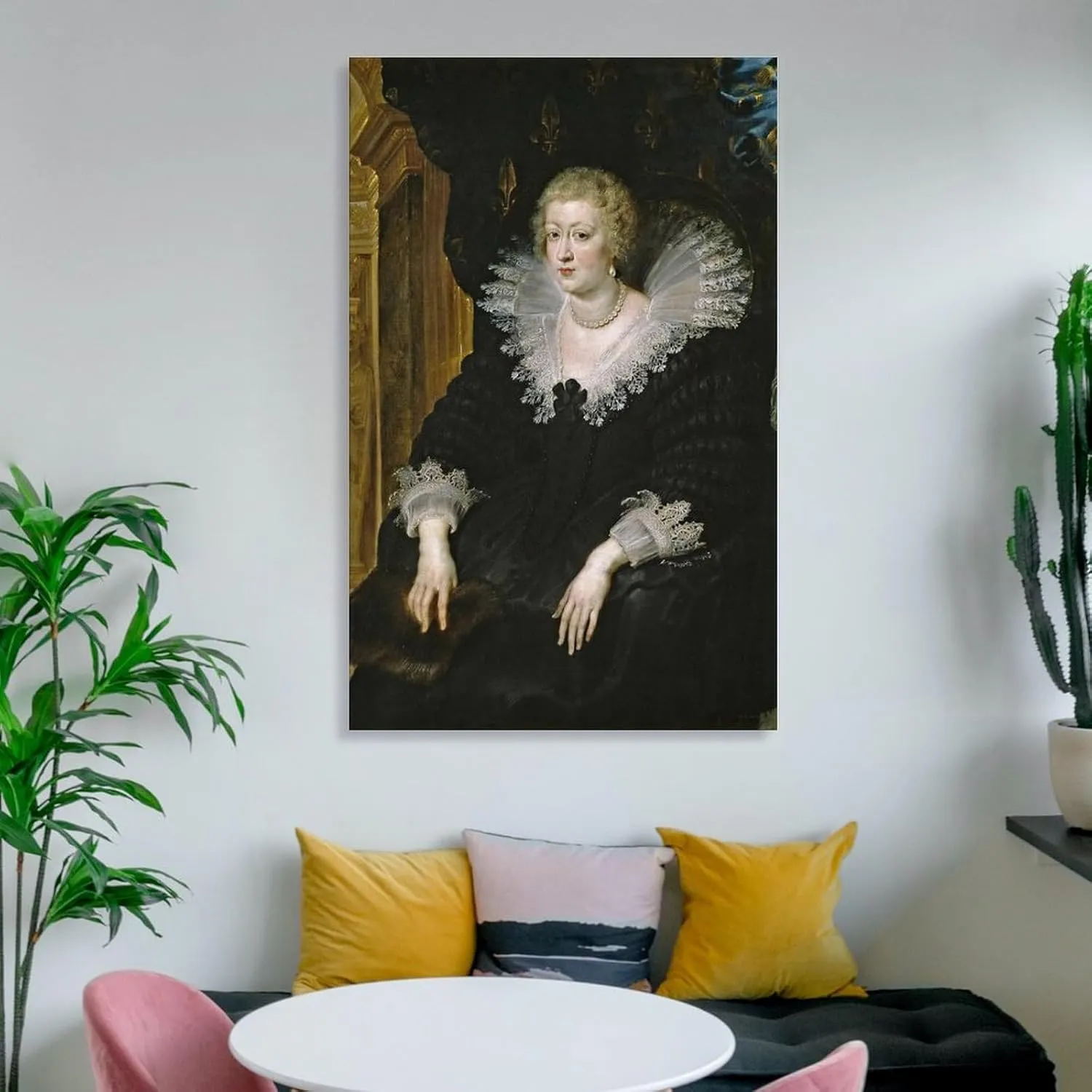 Peter Paul Rubens Poster Anna of Habsburg Queen of France Canvas Wall Art Poster Decorative Bedroom Modern Home Print Picture Artworks Posters 24x36inch(60x90cm)