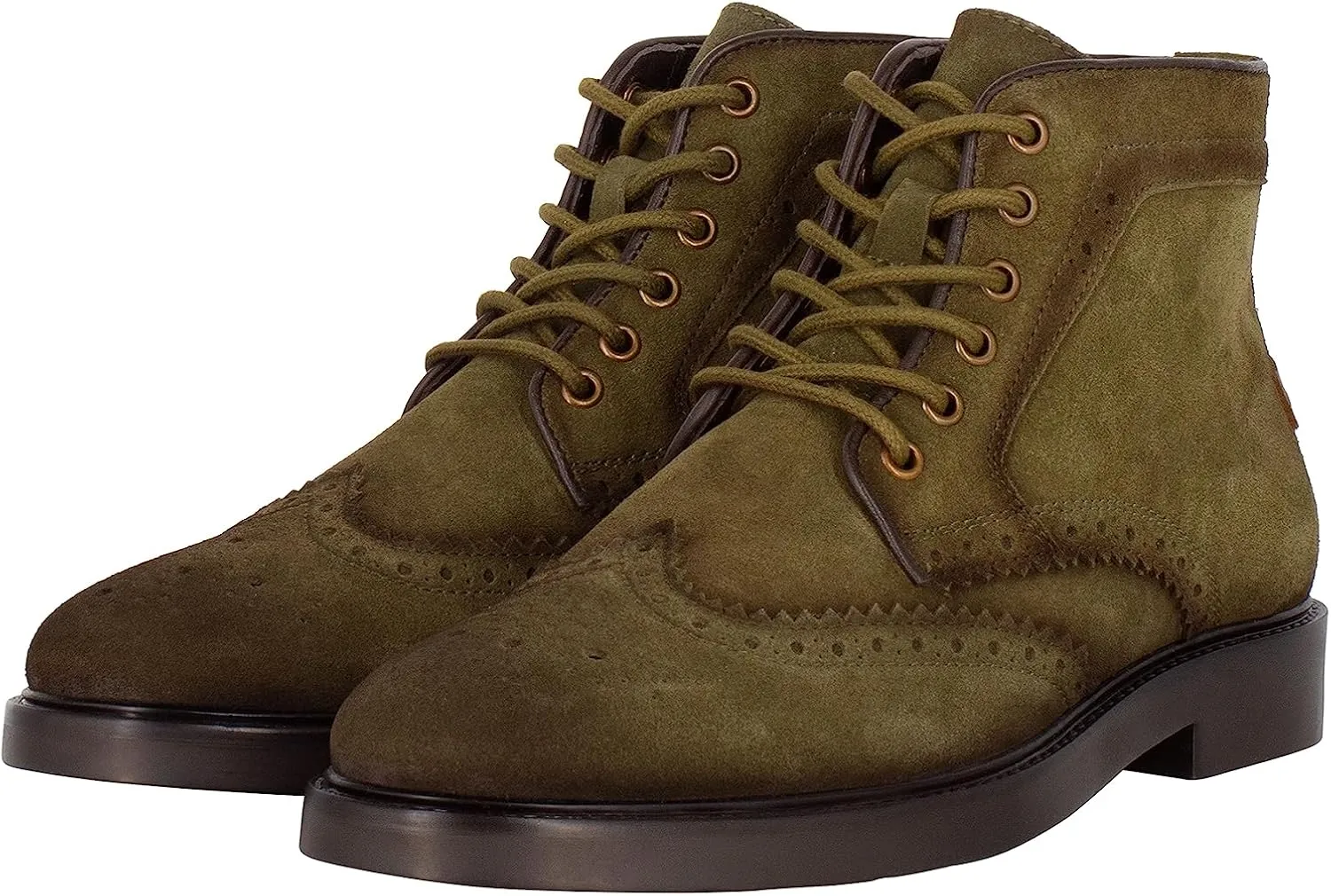 PHILON Men's Classic Brogue Ankle Boots