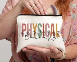 Physical Therapy Makeup Bag - Gift Ideas Physical Therapist Makeup Bag - Cosmetic Bag - Graduation Gifts Physical Therapy Student - Thank You Gift For Physical Therapist - Appreciation Gift
