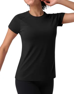 Pioneer Camp Women's Moisture Wicking T-Shirt Short Sleeve Quick Dry Shirts Gym Workout Athletic Running Tops Crew Neck Tees