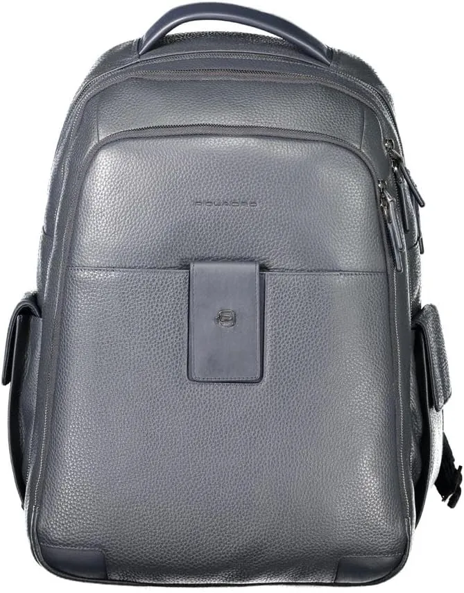 Piquadro Blue Leather Men's Backpack