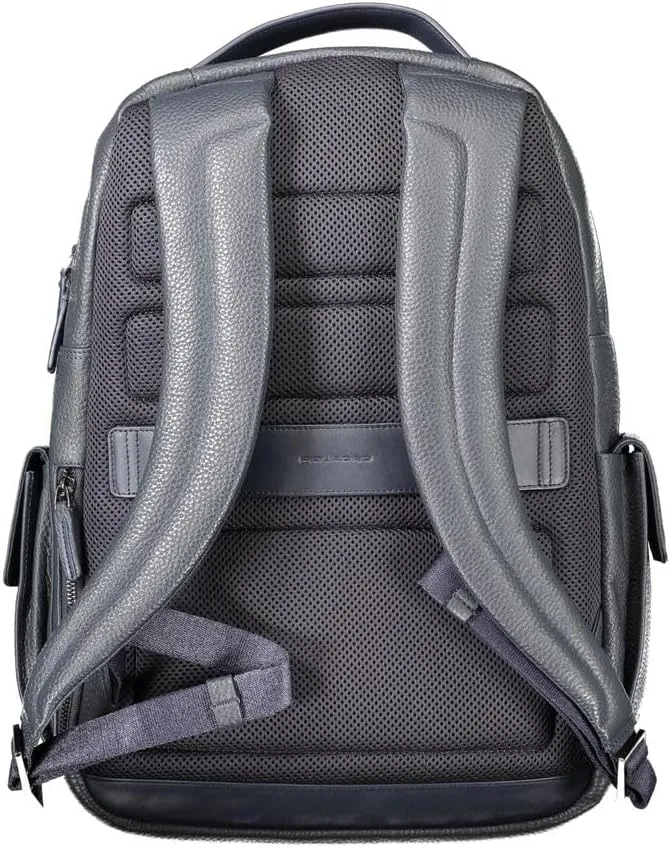 Piquadro Blue Leather Men's Backpack