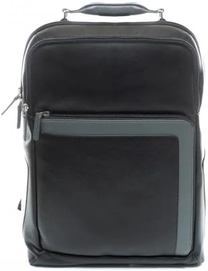 PIQUADRO X Backpack Black Grey CA4174X1/NG X1 Large Leather Backpack Black Grey ND Choice = P, Black Grey, One Size, Business