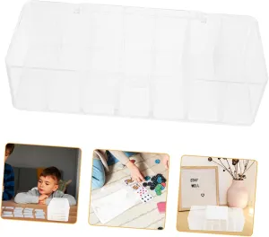 Plastic Card Storage Box Organizer for Trading Cards and More Compact and for Use