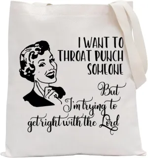POFULL Housewife Gift Sarcastic Vintage Housewife Cosmetic Bag