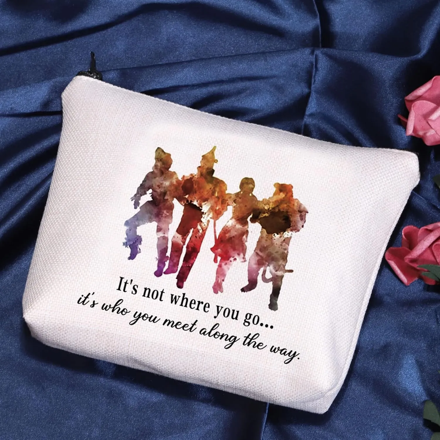 POFULL Movie Inspired Gifts Its Not Where You Go But Who You Meet Zipper Pouch Bag