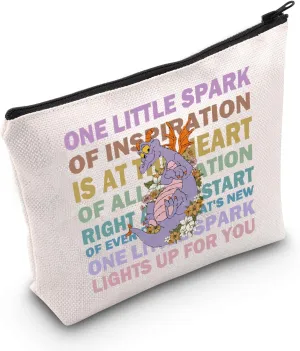 POFULL Purple Dragon Gift One Little Spark Of Inspiration Tote Bag(One Little Dragon Bag)