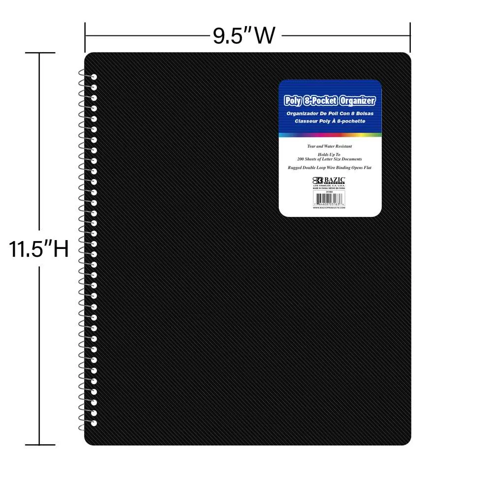 Poly 8 Pockets Organizer