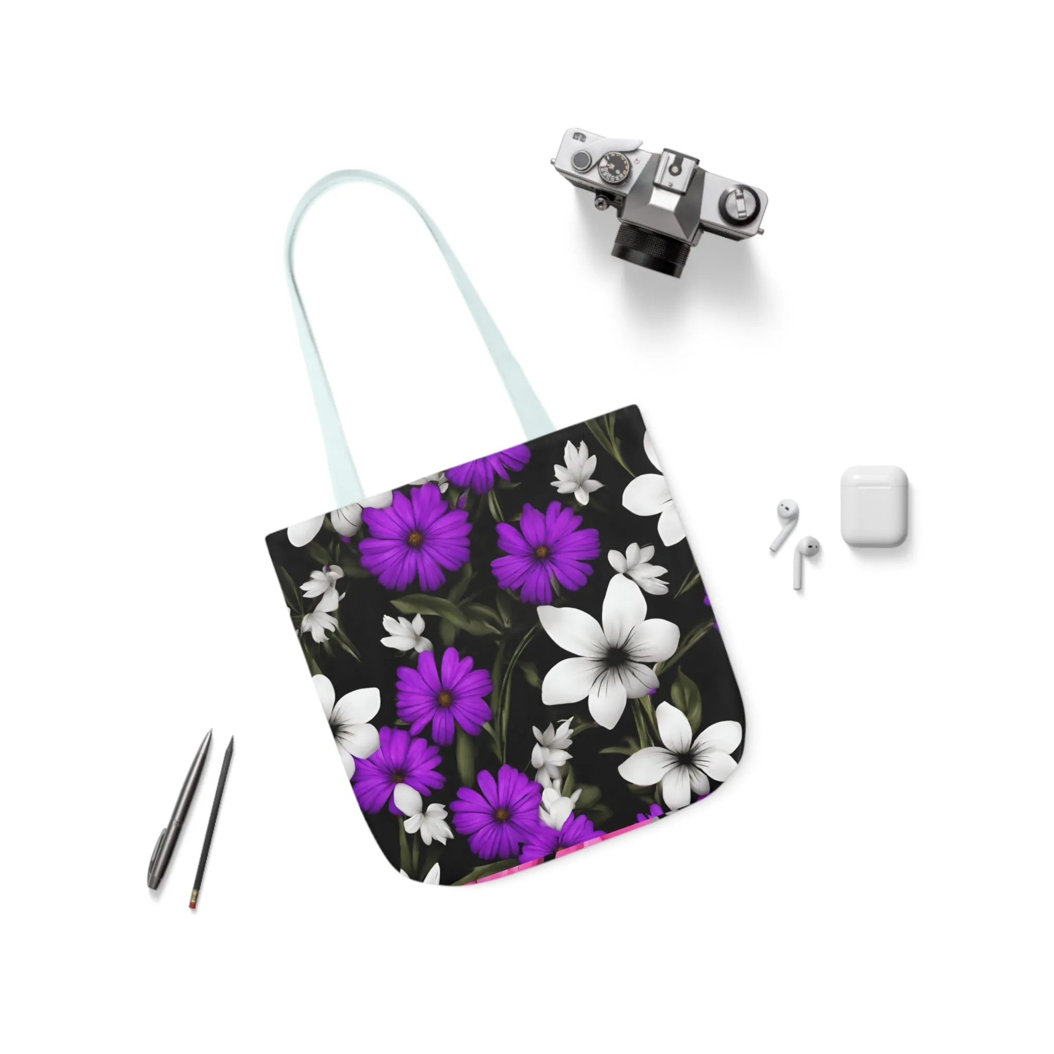 Polyester Canvas Tote Bag (AOP) Amazing Two Bags In One Different Designs On Each Side Adult Accessories