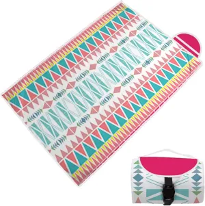 Portable Mini Picnic Blanket – Waterproof Pocket Beach Mat, Foldable Oxford Outdoor Mat for Camping, Hiking, Park – 1.5×2m, 6 Colors Available(C)