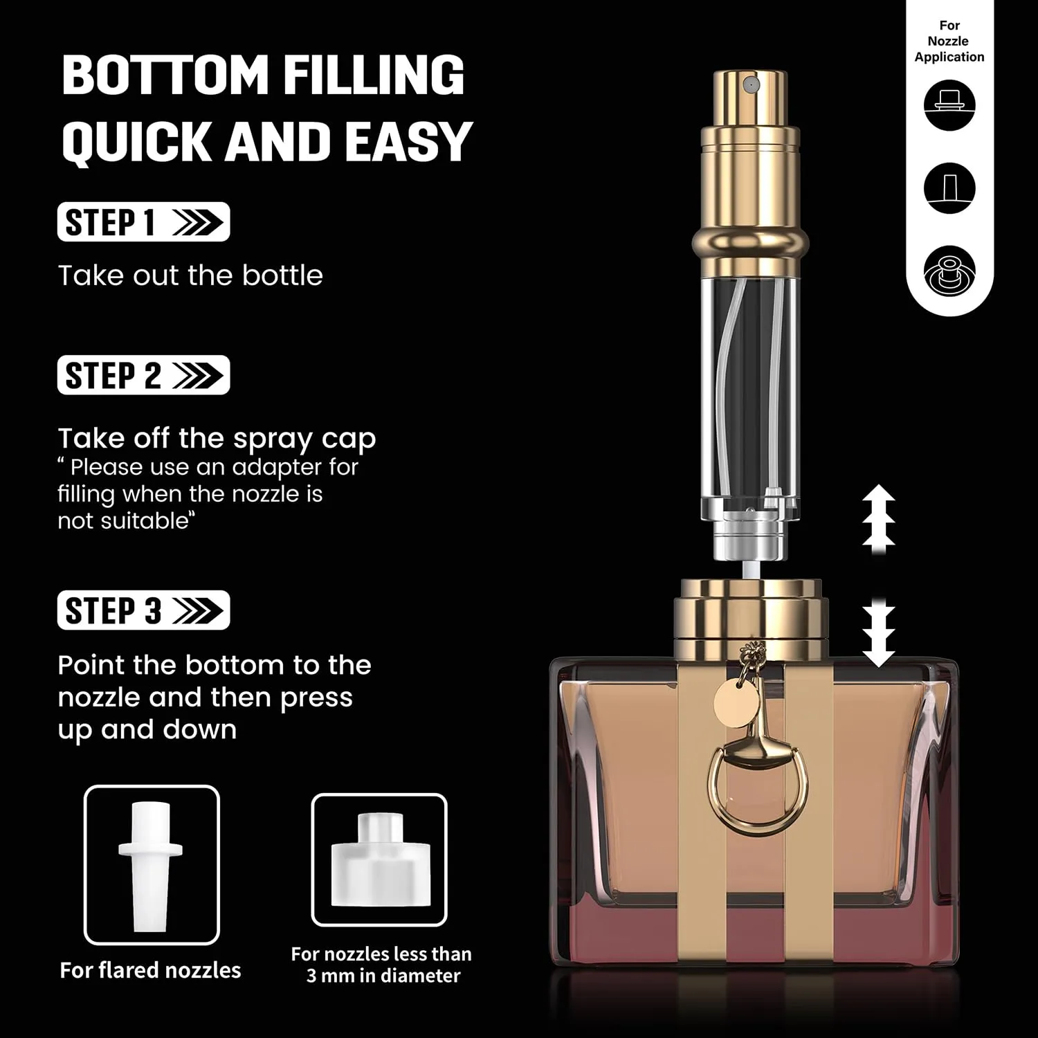 Portable Mini Refillable Atomizer, Cowhide Material, Travel Perfume Bottle Refillable-Your Travel and Business Necessities, 5ml (White)