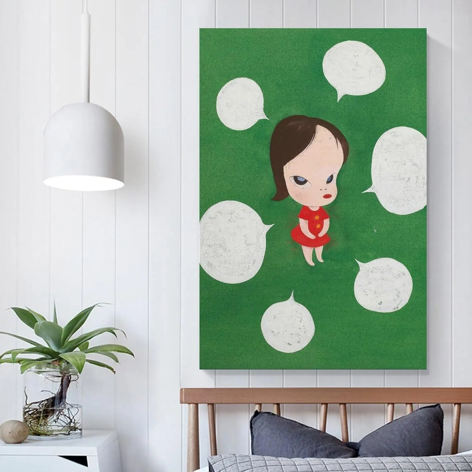 Posters for Room Aesthetic Nara Yoshitomo Retro Decor Canvas Wall Art Poster Decorative Bedroom Modern Home Print Picture Artworks Posters 12x18inch(30x45cm)