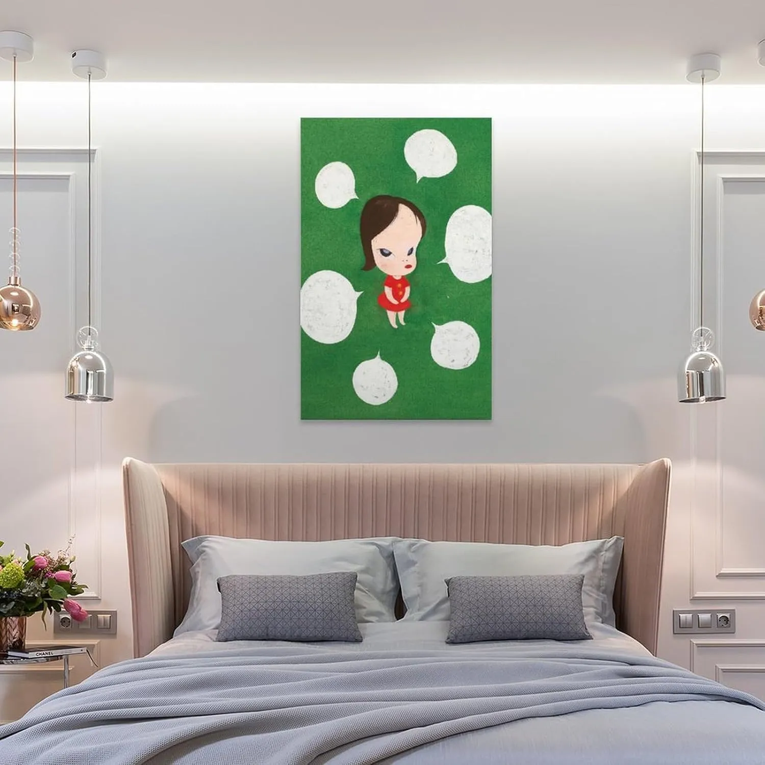 Posters for Room Aesthetic Nara Yoshitomo Retro Decor Canvas Wall Art Poster Decorative Bedroom Modern Home Print Picture Artworks Posters 12x18inch(30x45cm)