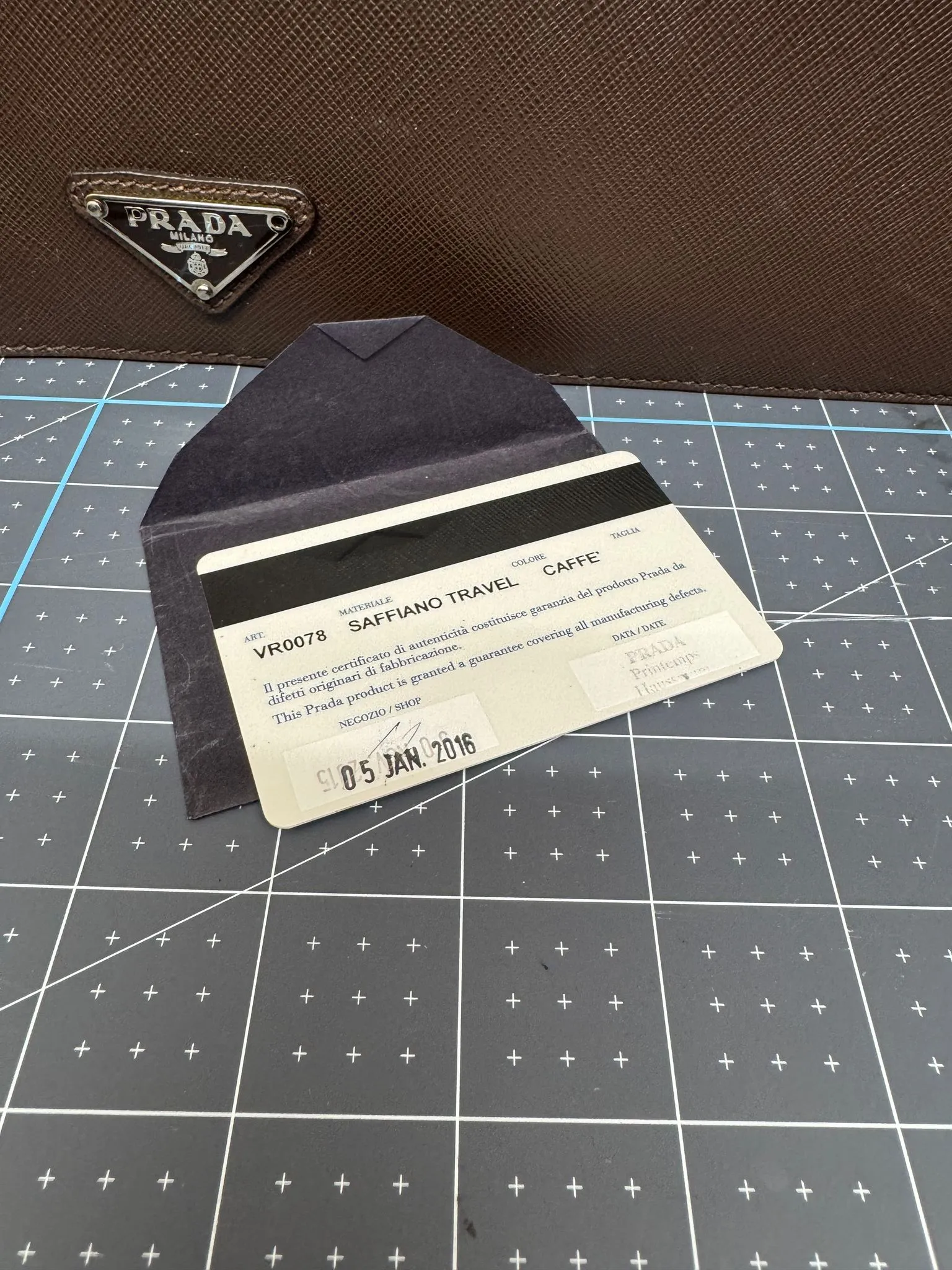 Prada Saffiano Leather Business Bag