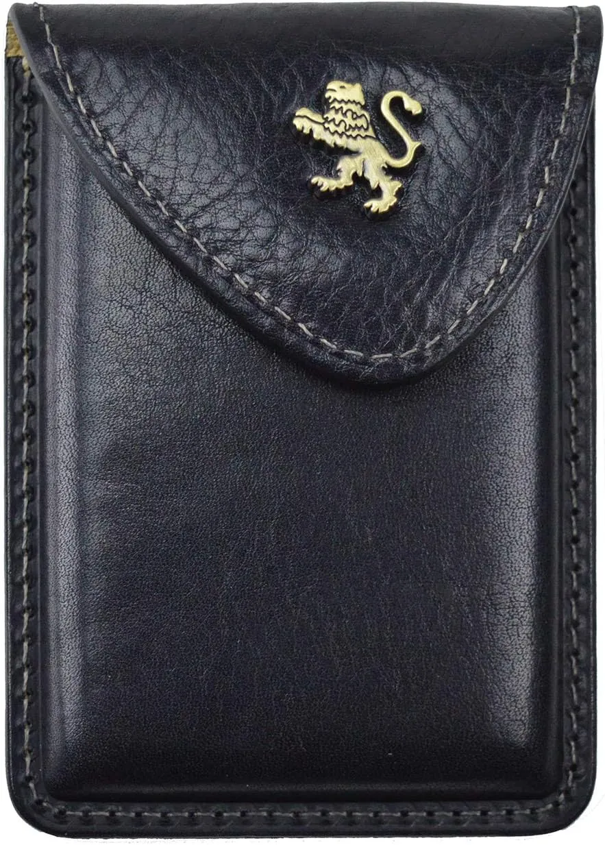 Pratesi Leather Wallet for Men Cardholder B061 in cow leather Made in Italy