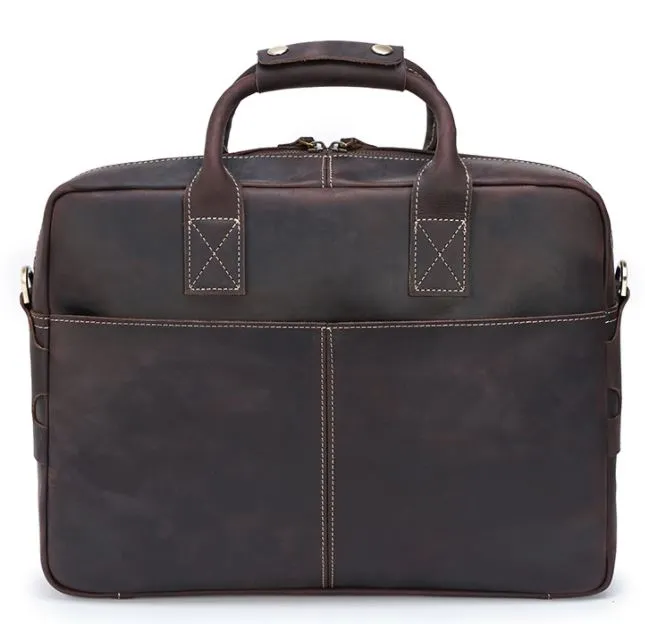 Premium Quality Cow Hide Leather Satchel / Lap Top Bag