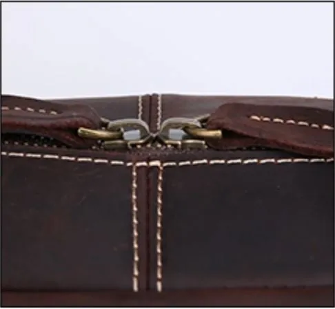 Premium Quality Cow Hide Leather Satchel / Lap Top Bag