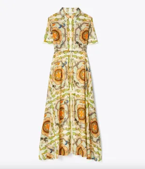 PRINTED COTTON SHIRTDRESS