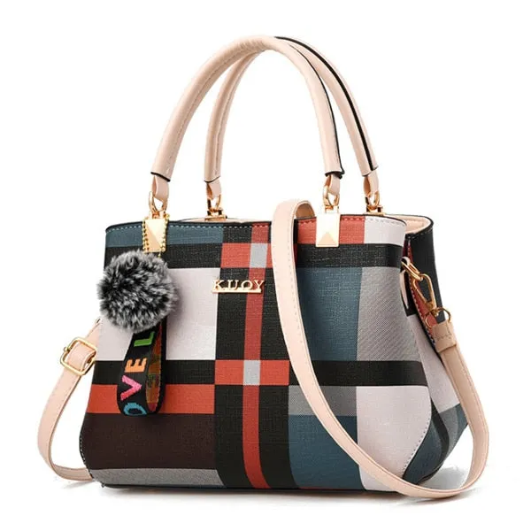 Professional-grade New ACELURE Leather Female Bag Totes Customizable options Handbags Bags Women Shoulder Crossbody Fashion Casual Plaid Messenger Stitching Wild Brand