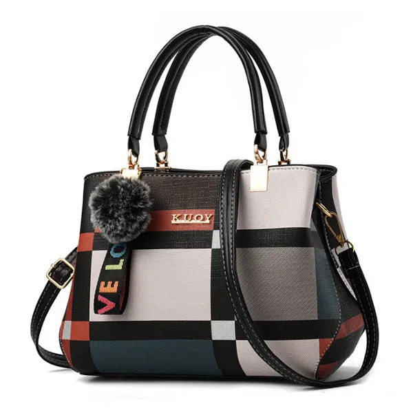 Professional-grade New ACELURE Leather Female Bag Totes Customizable options Handbags Bags Women Shoulder Crossbody Fashion Casual Plaid Messenger Stitching Wild Brand