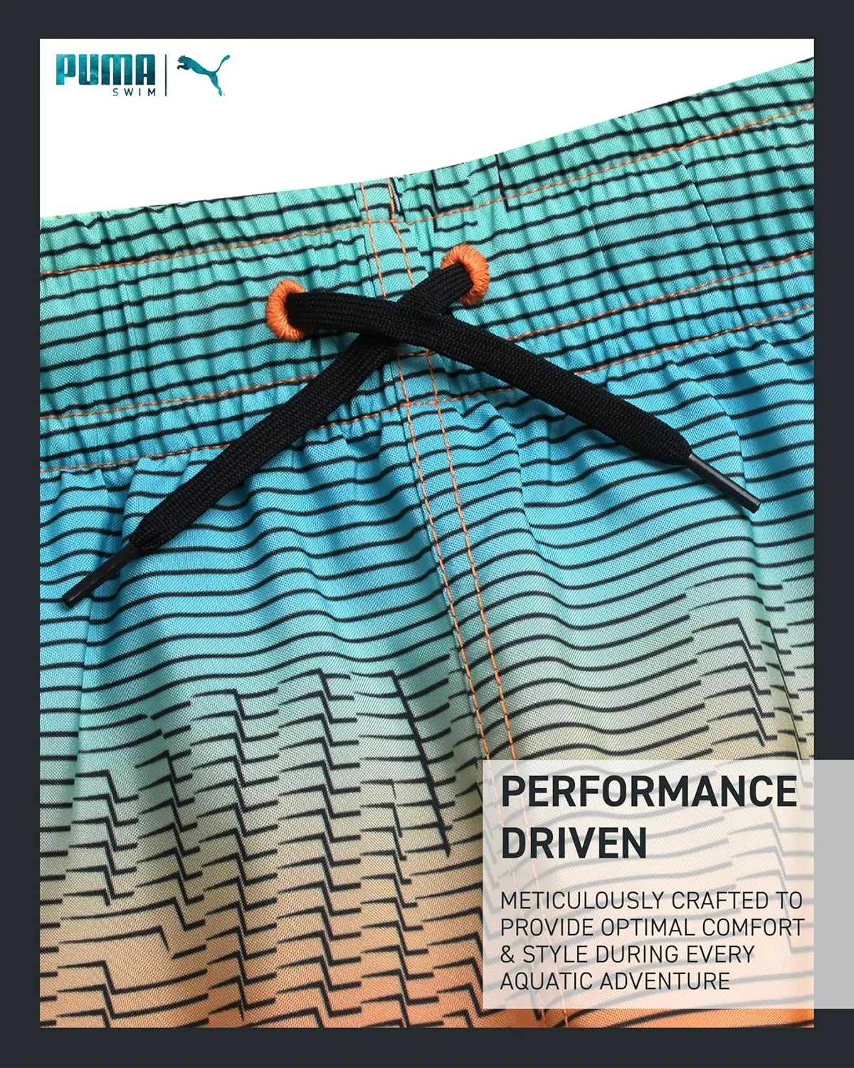 PUMA Boys' Swim Trunks - Quick Dry Swimsuit Shorts with Pockets and Mesh Lining - Swimming Trunks for Boys (Sizes: 8-20)