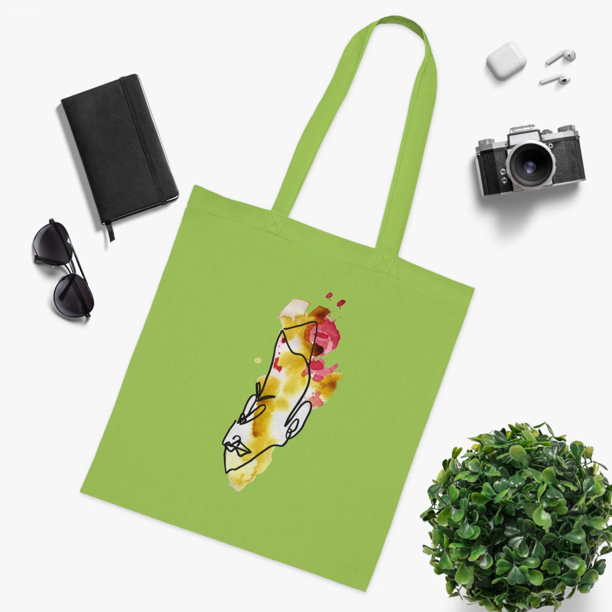 Punctilious - Versatile 100% Cotton Tote: Vibrant Colors, Light & Practical