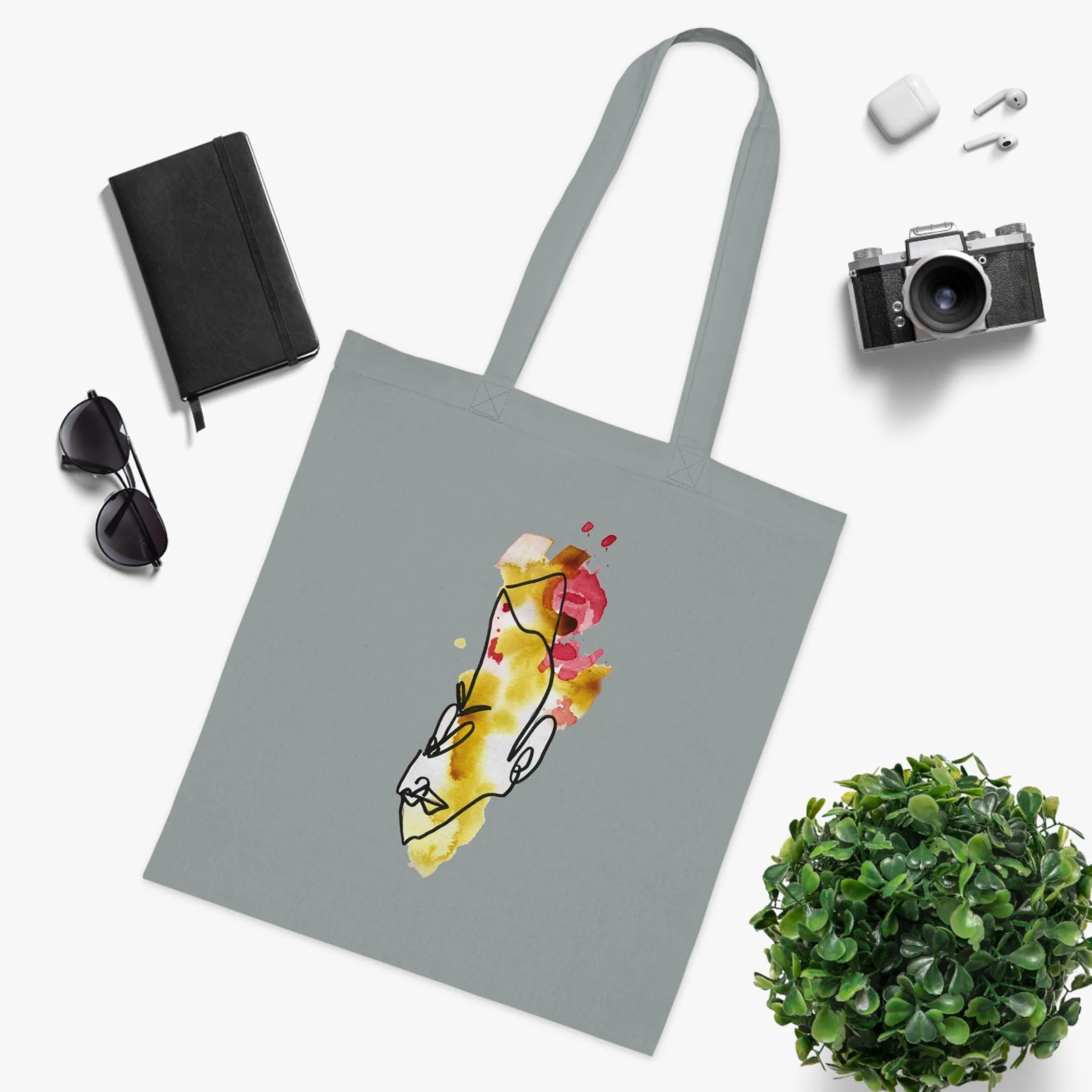 Punctilious - Versatile 100% Cotton Tote: Vibrant Colors, Light & Practical