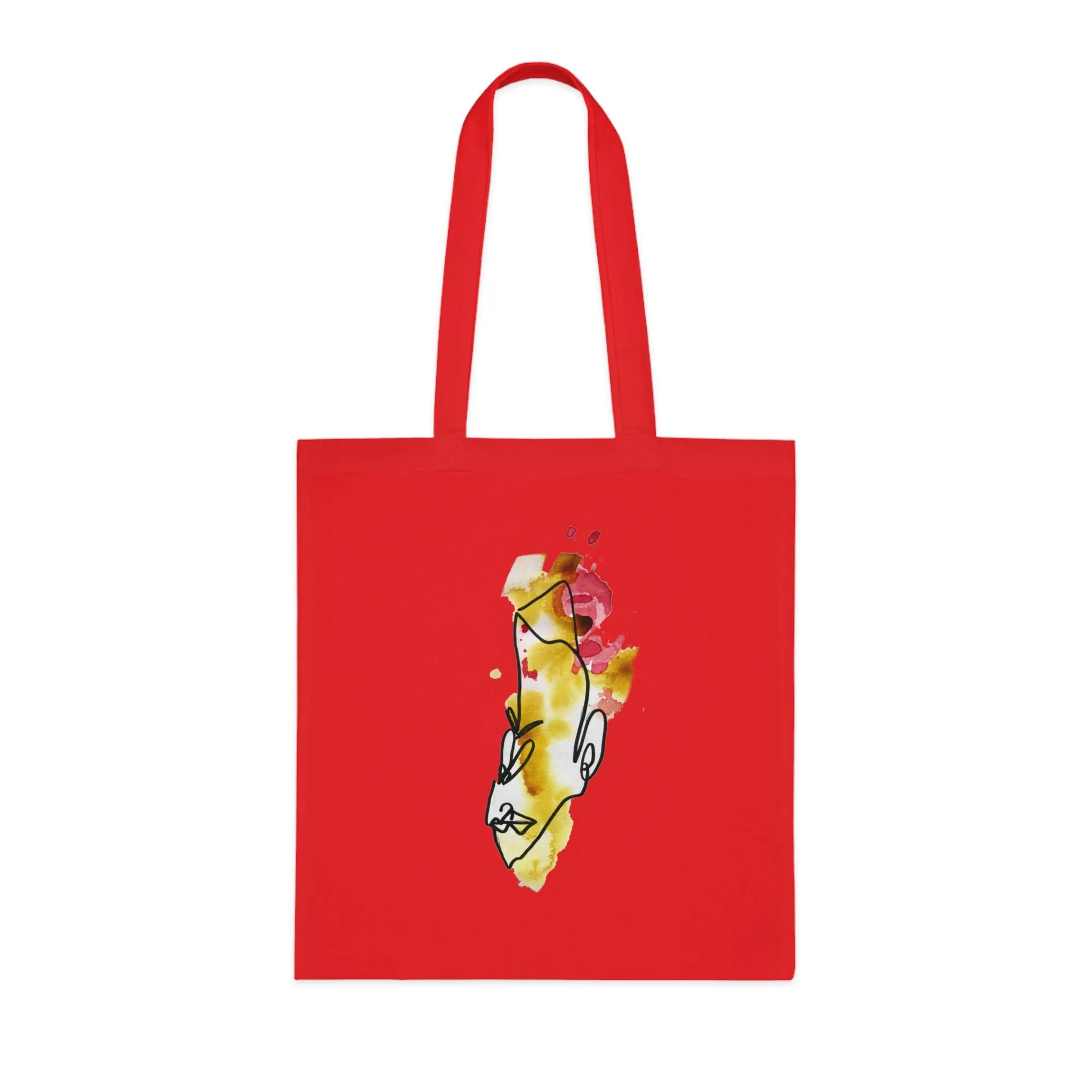 Punctilious - Versatile 100% Cotton Tote: Vibrant Colors, Light & Practical