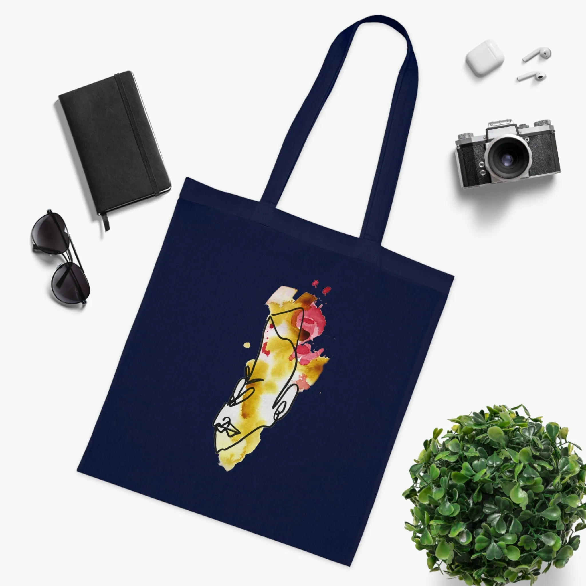 Punctilious - Versatile 100% Cotton Tote: Vibrant Colors, Light & Practical