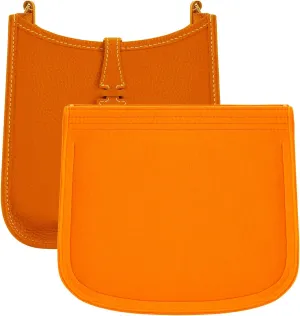 Purse Insert Organizer for Hermes Evelyne 29 Bag PM, Premium Purse Felt Insert (E29, Orange)