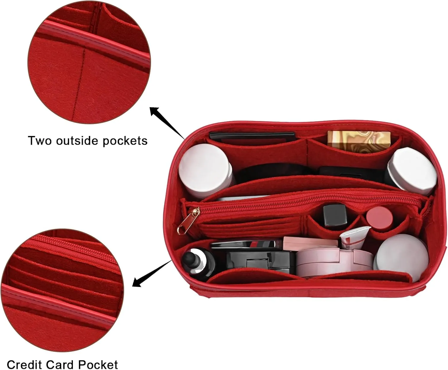 Purse Organizer Insert for Longchamp Le Pliage,City,Nevefull and Speedy Tote Bag and More