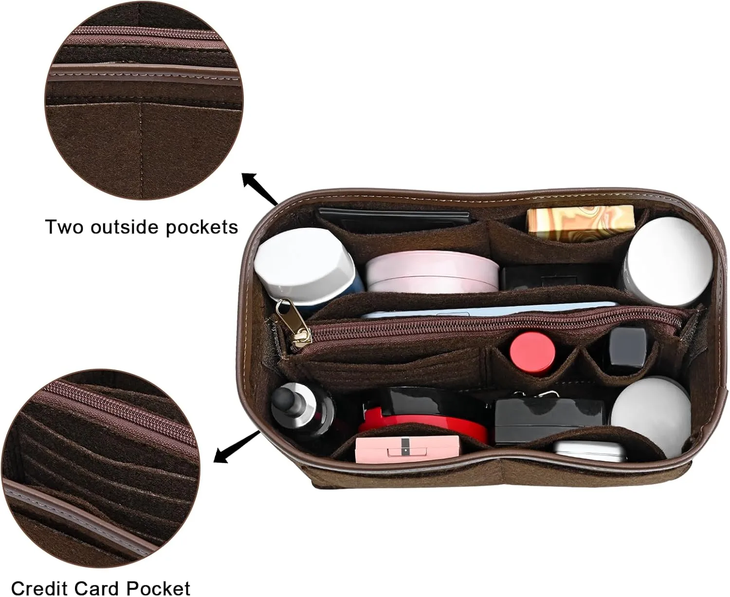 Purse Organizer Insert for Longchamp Le Pliage,City,Nevefull and Speedy Tote Bag and More