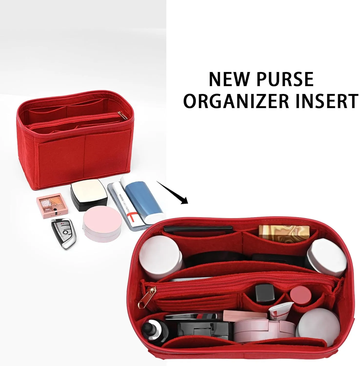 Purse Organizer Insert for Longchamp Le Pliage,City,Nevefull and Speedy Tote Bag and More