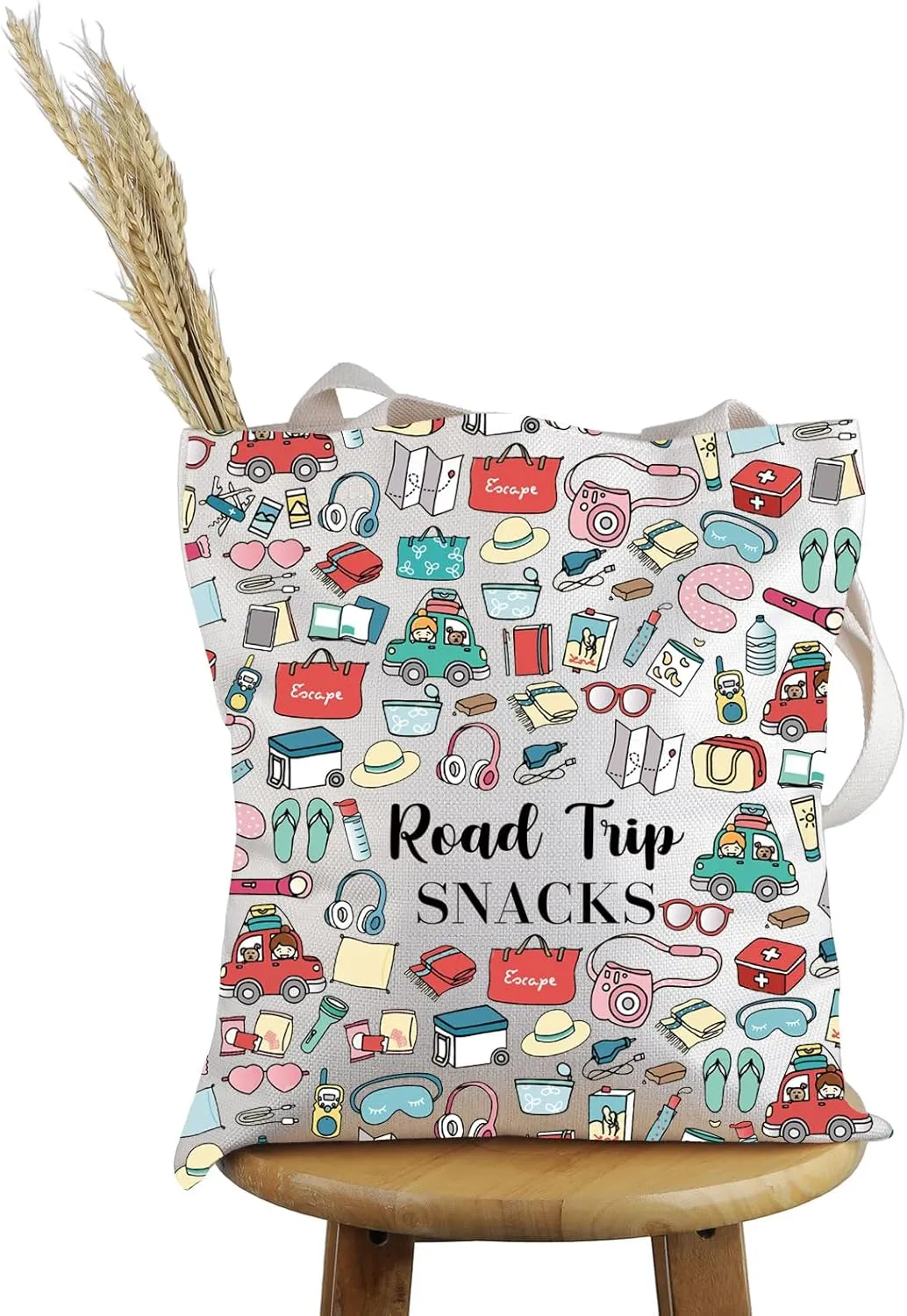 PWHAOO Road Trip Lover Gift Tote Bag Squad Handbag Road Tripping Traveller Gift