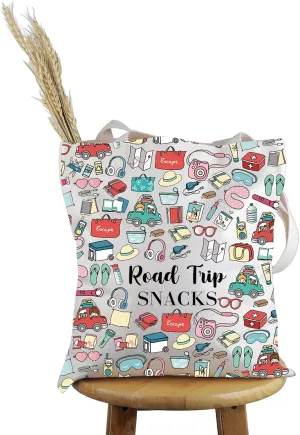 PWHAOO Road Trip Lover Gift Tote Bag Squad Handbag Road Tripping Traveller Gift