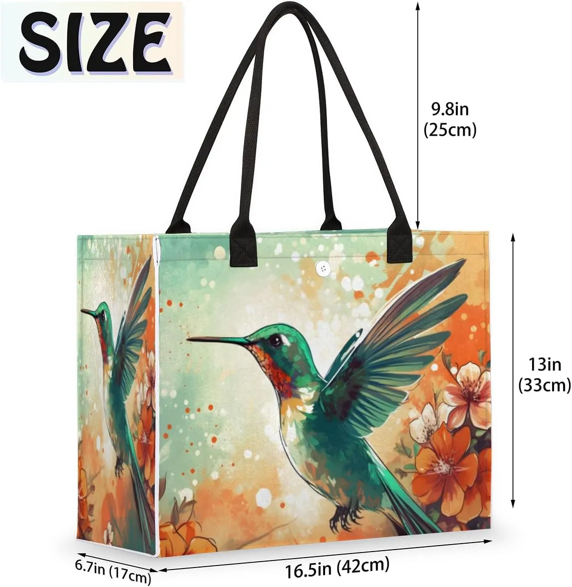 QsirBC Abstract Interesting Decor Tote Bag for Women Shoulder Bags with Pockets Handbags Purses Large Totes