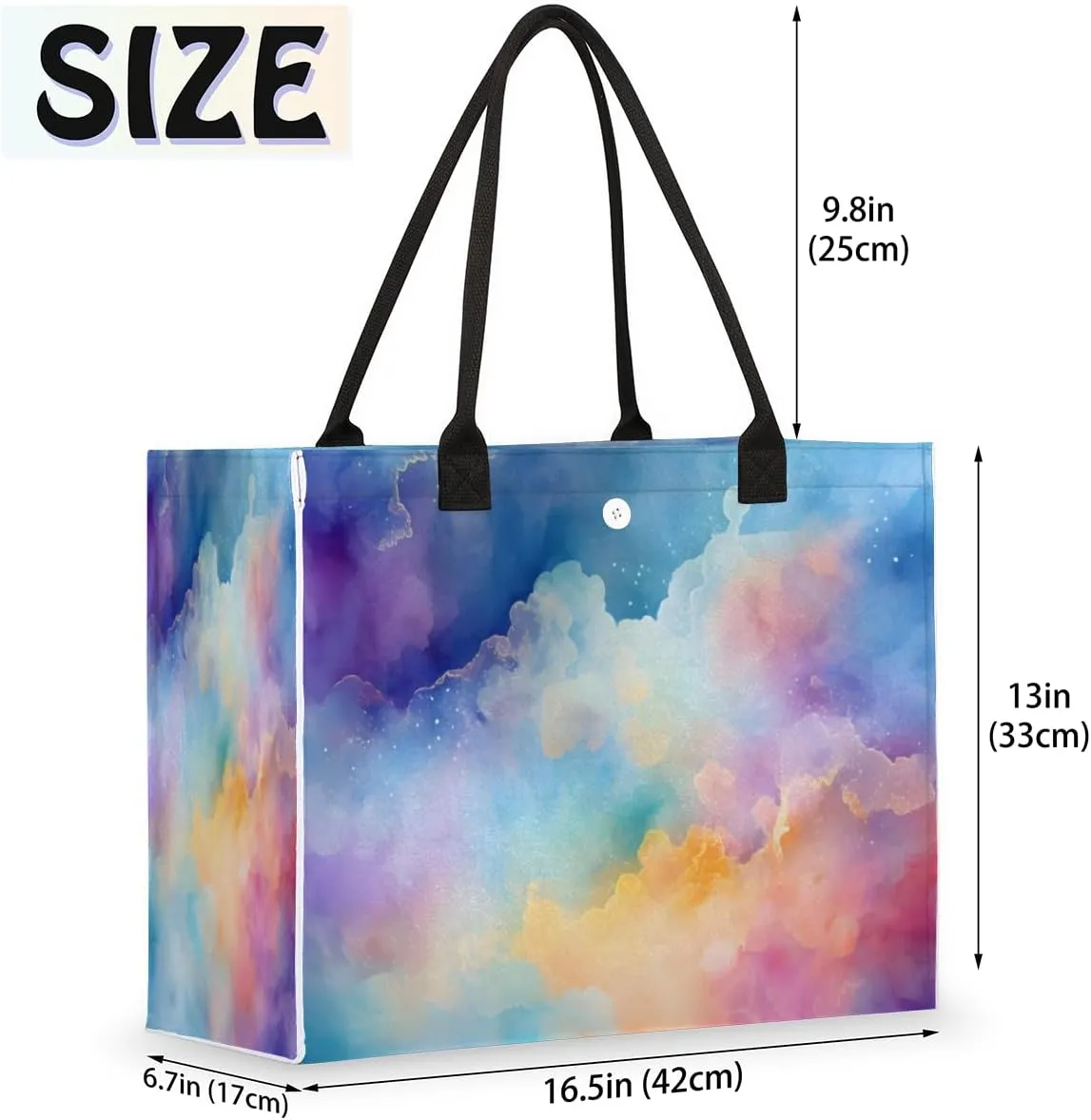 QsirBC Abstracted Interesting Theme Tote Bag for Women Shoulder Bags with Pockets Handbags Purses Large Totes